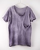 t-shirt damskie T-shirt farbowany wrzos