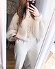 kardigany damskie Moherowy lekki kardigan z ozdobnymi guzikami jedwab alpaka handmade