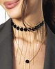 chokery Choker z łańcuszkami Fashion Stones