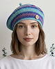 czapki damskie Wiosenny beret damski z antenką ręcznie robiony bawełna one size