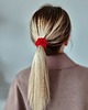 gumki do włosów Gumka jedwabna, scrunchie, frotka flame red MINI