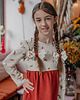 sukienki dla dziewczynki Sukienka retro autumn