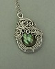 wisiory Wisiorek oryginalny labradoryt wire wrapping