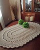 obrusy i serwetki Bieżnik owalny ze sznurka bawełnianego 70cmx140cm