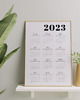 plakaty Plakat Minimalistyczny kalendarz 2023, personalizowany prezent