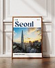plakaty Minimalistyczny plakat Seul Korea Południowa