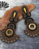kolczyki soutache niebo i ziemia - kolczyki sutasz