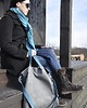 torby XXL Torba hobo XXL - szarość, szmaragd