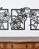 inne DEKORACYJNY TRYPTYK AŻUROWY, KWIATY, LILIE,  DEKORACJA ŚCIENNA 3D, ORNAMENT, 