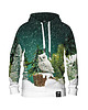 bluzy męskie Męska Bluza z kapturem DR.CROW Christmas Forest
