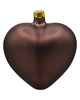 ozdoby choinkowe Bombka choinkowa: Serce matowe: brązowe