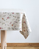 obrusy i serwetki Lniany obrus dwustronny z listwą heavy linen WILD FLOWERS