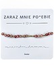 bransoletki na sznurku Bransoletka ZARAZ MNIE POJEBIE - Różowy Sodalit, Koralik szklany - Morse