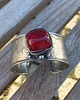 bransoletki wire wrapping Czerwień - bransoletka regulowana