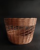 doniczki Wiklinowy kosz z ażurem