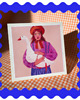 grafiki i ilustracje Girl & Goose // wydruk ilustracji