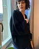 kardigany damskie Kimono RUKI / czarny muślin
