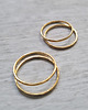 obrączki Zestaw 4 obrączek SLIM mosiądz