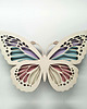 lampy do pokoju dziecka Oryginalna drewniana lampka MOTYL pastelowy.
