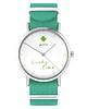 zegarki unisex Zegarek - Lucky time - turkusowy, nylonowy
