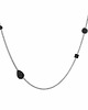 chokery Srebrny naszyjnik choker z cyrkoniami czarne