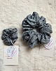gumki do włosów Scrunchie niebieskie mama i córka