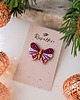 magnesy Fioletowy boho motyl, różowy pin, piny w stylu rustykalnym, dla marzycielki