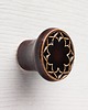 gałki do mebli Ceramiczna gałka do mebli, ciemnobrązowa, wz.3, ręcznie robiona