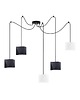 lampy do pokoju dziecka Regulowana 5-płomienna lampa wisząca typu pająk KANO D5 mix kolorów
