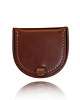 portfele damskie Podkówka bilonówka skórzana  Brązowa