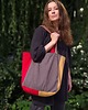 torby na ramię Lazy bag torba kolorowa bawełniana no waste