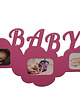 ramki na zdjęcia Multiramka ramka na zdjęcia z napisem  BABY  mdf 3 zdjęcia