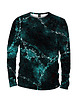 bluzy męskie Koszulka Longsleeve DR.CROW Marble Turquoise