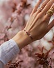 bransoletki z kamieni naturalnych Bransoletka dla Raka - Kamień księżycowy Jadeit Opal Koral