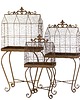 kwietniki Klatki dekoracyjne metalowe 3 sztuki na stelażu