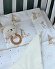 kocyki, kołderki, pościel dla dzieci Komplet pościeli w zajączki z wypełnieniem 75x100