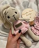przytulanki dla niemowląt i dzieci Gift box dla dziewczynki, króliczek maskotka na szydełku, prezent dla dziecka
