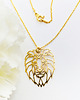 złote naszyjniki Naszyjnik znak zodiaku LEW , zawieszka z lwem