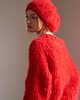 czapki damskie Mohair Beret - duży beret z miękkiego moheru