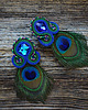 kolczyki soutache Peacock Eye-kolczyki soutache