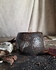 kubki Makówki, kubek sgraffito czarno czerwony, mak, jesień