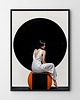 plakaty Plakat  Woman Black Circle