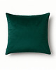poduszki gładkie Welurowa poszewka w kolorze zieleni butelkowej