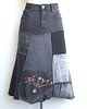 spódnice midi Czarna spódnica jeans r.44