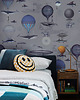 naklejki ścienne do pokoju dziecka Tapeta Vintage Balloons Purple