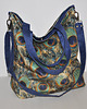 torby na ramię Torba hobo XXL - print pawie pióra