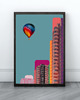 grafiki i ilustracje Plakat Architektura Modern Colour With Baloon