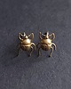 kolczyki z mosiądzu INSECT żuk / kolczyki z mosiądzu