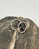 kolczyki wire wrapping Podwójne koła - Srebrne kolczyki