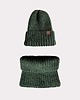 Akcesoria pozostałe Komplet wełniany - czapka i komin - zielony